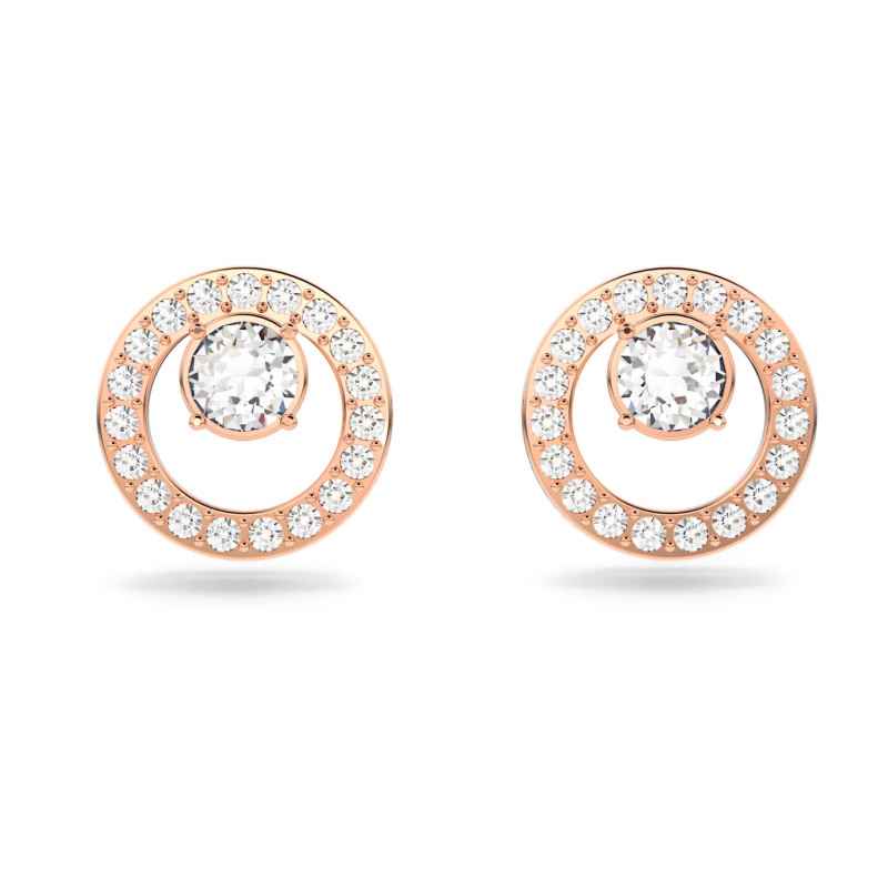 ORECCHINI A LOBO COLOR ORO ROSA DONNA SWAROVSKI ORECCHINI A LOBO COLOR ORO ROSA DONNA SWAROVSKI