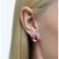 ORECCHINI TEARDROP ROSA DONNA SWAROVSKI GEMA ORECCHINI TEARDROP ROSA DONNA SWAROVSKI GEMA