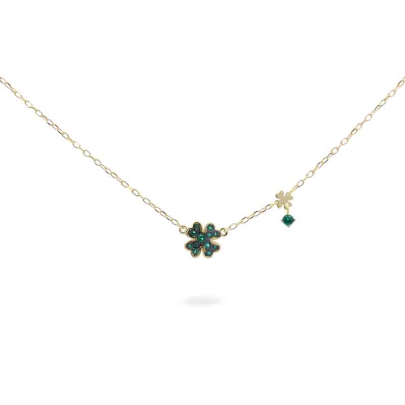 GIROCOLLO QUADRIFOGLIO PAVE' VERDE RUE DES MILLE GIROCOLLO QUADRIFOGLIO PAVE' VERDE RUE DES MILLE