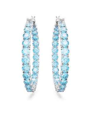 ORECCHINI A CERCHIO MATRIX BLU DONNA SWAROVSKI 