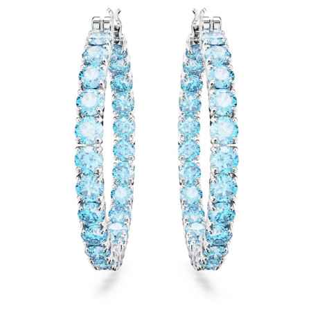 ORECCHINI A CERCHIO MATRIX BLU DONNA SWAROVSKI 