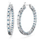 ORECCHINI A CERCHIO MATRIX BLU DONNA SWAROVSKI ORECCHINI A CERCHIO MATRIX BLU DONNA SWAROVSKI