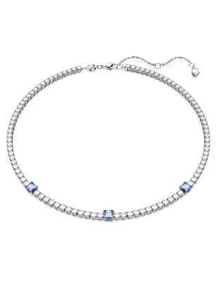 COLLANA MATRIX TENNIS BIANCA E BLU DONNA SWAROVSKI 
