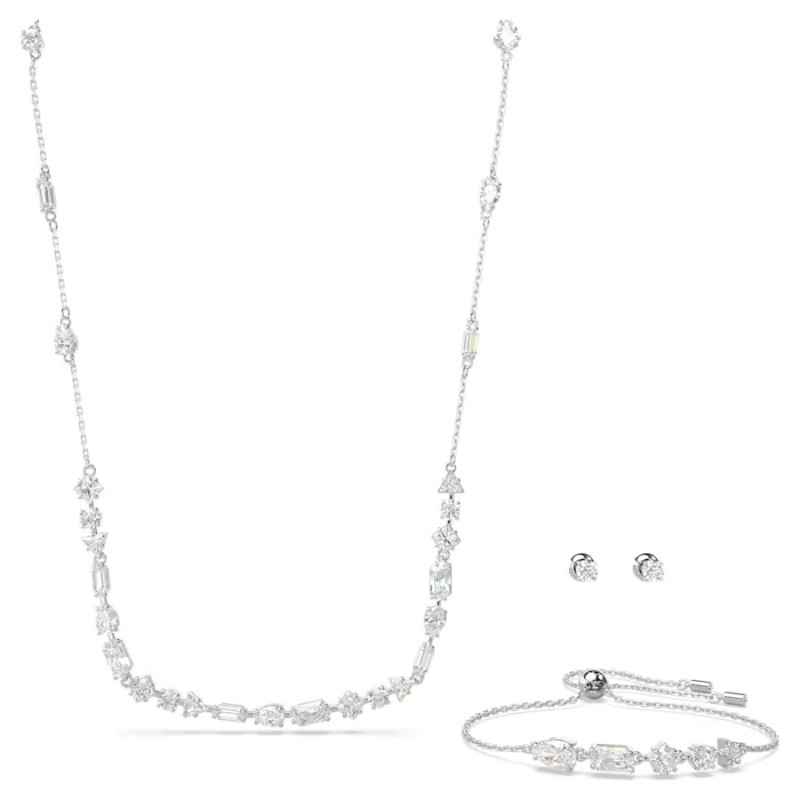 SET MESMERA BIANCO PLACCATO RODIO DONNA SWAROVSKI SET MESMERA BIANCO PLACCATO RODIO DONNA SWAROVSKI