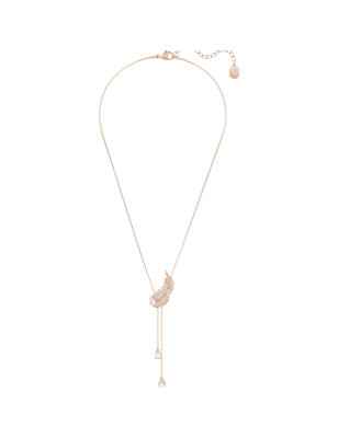 COLLANA PENDENTE Y PIUMA BIANCA NICE SWAROVSKI