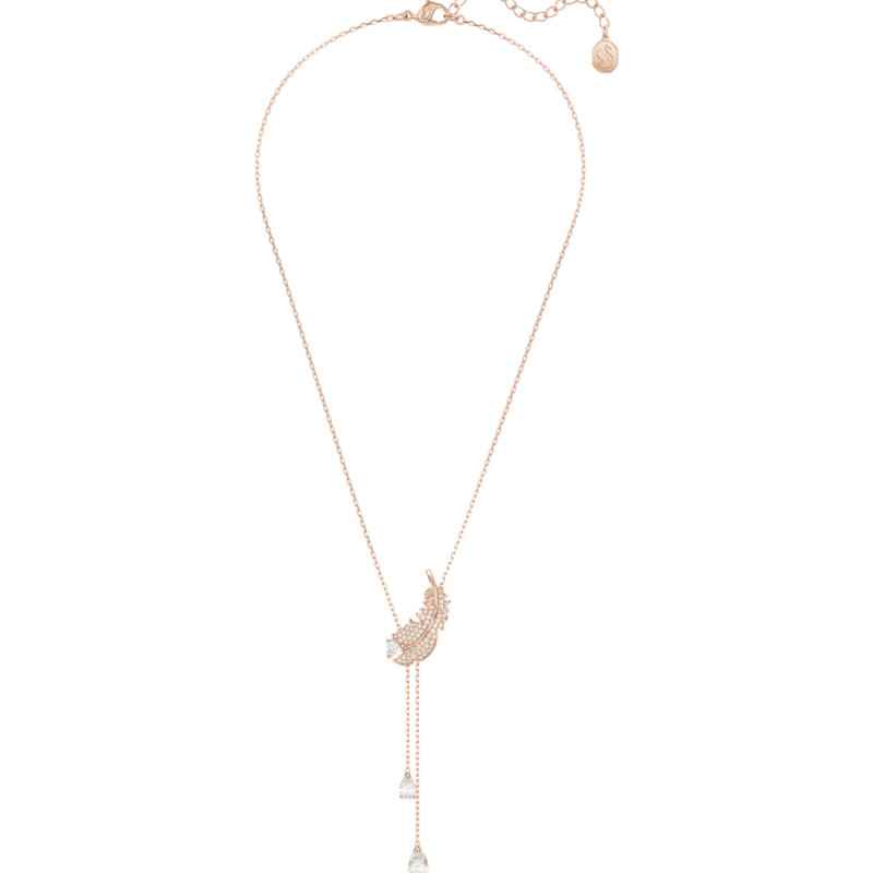 COLLANA PENDENTE Y PIUMA BIANCA NICE SWAROVSKI COLLANA PENDENTE Y PIUMA BIANCA NICE SWAROVSKI