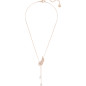 COLLANA PENDENTE Y PIUMA BIANCA NICE SWAROVSKI COLLANA PENDENTE Y PIUMA BIANCA NICE SWAROVSKI