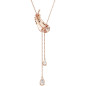 COLLANA PENDENTE Y PIUMA BIANCA NICE SWAROVSKI COLLANA PENDENTE Y PIUMA BIANCA NICE SWAROVSKI