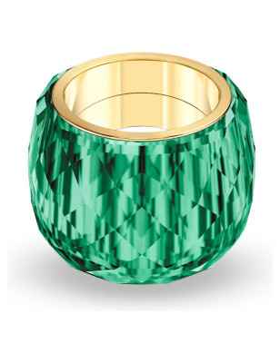 ANELLO NIRVANA VERDE FINITURA TONO DORATO DONNA SWAROVSKI 