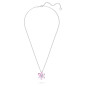 COLLANA GEMA PENDENTE FIORE ROSA DONNA SWAROVSKI COLLANA GEMA PENDENTE FIORE ROSA DONNA SWAROVSKI