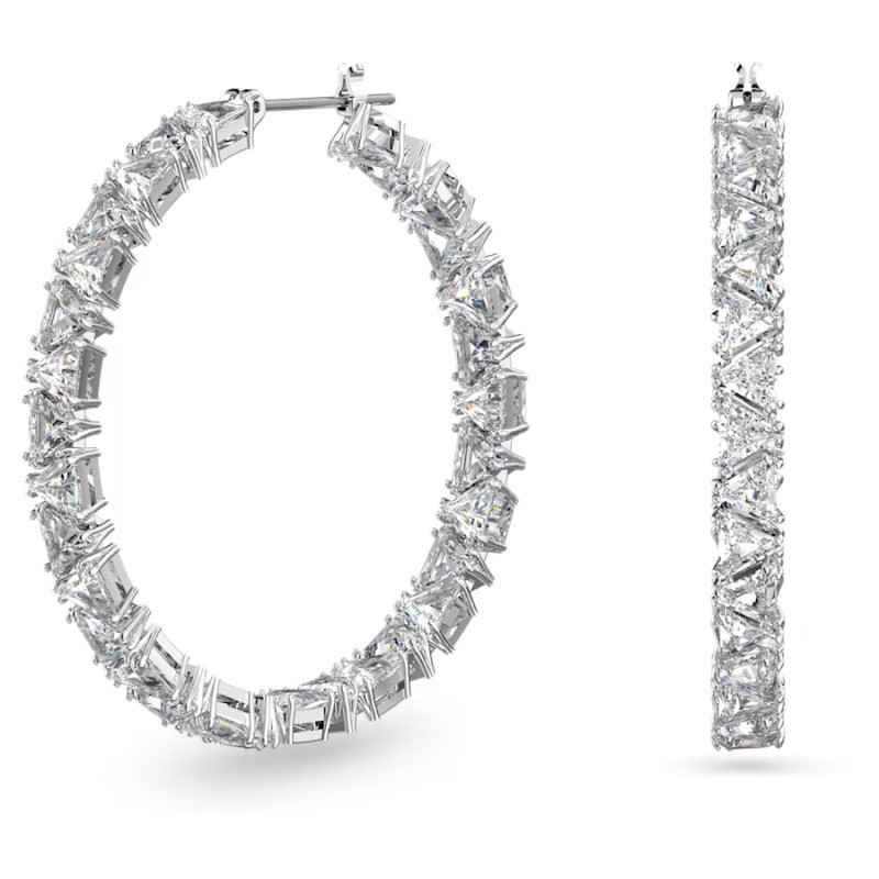 ORECCHINI A CERCHIO ORTYX BIANCHI DONNA SWAROVSKI ORECCHINI A CERCHIO ORTYX BIANCHI DONNA SWAROVSKI