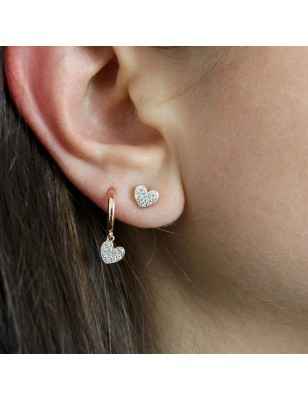 ORECCHINI A LOBO CUORE DONNA RUE DES MILLE