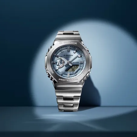 OROLOGIO ANALOGICO DIGITALE AZZURRO CIELO UOMO CASIO G-SHOCK