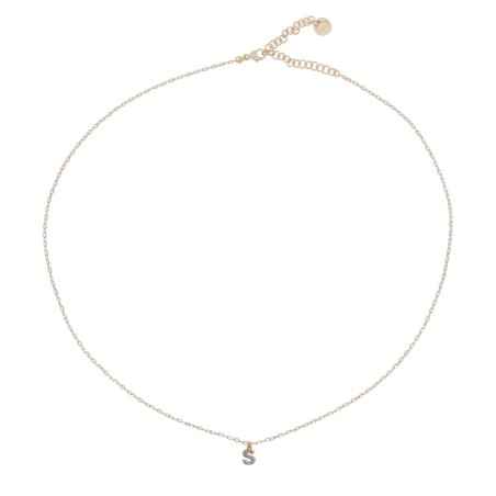 GIROCOLLO LETTERA S CON ZIRCONI RUE DES MILLE GRZ-011 INIZ AU S RUE DES MILLE