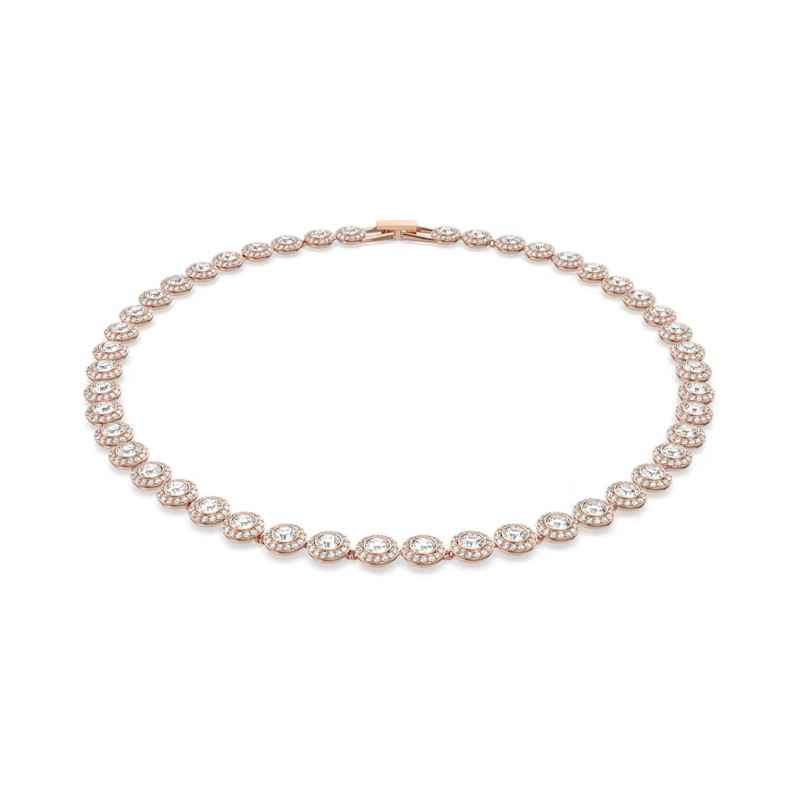 COLLANA ANGELIC TAGLIO TONDO BIANCA DONNA SWAROVSKI COLLANA ANGELIC TAGLIO TONDO BIANCA DONNA SWAROVSKI