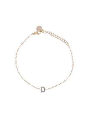 BRACCIALE LETTERA D CON ZIRCONI DONNA RUE DES MILLE  BRZ-011 INIZ AU D RUE DES MILLE