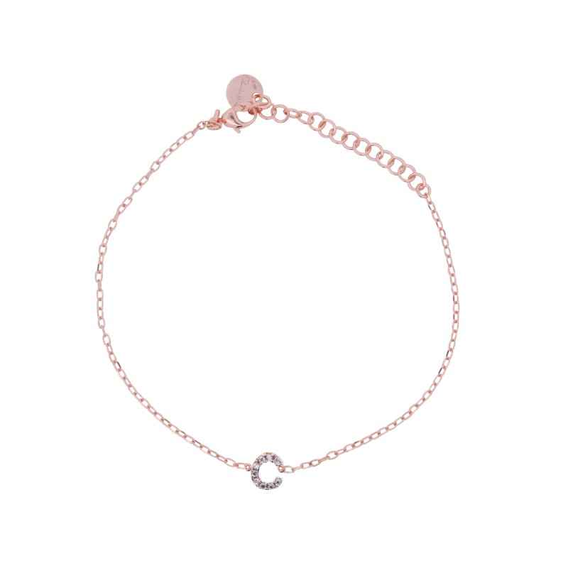 BRACCIALE LETTERA C CON ZIRCONI DONNA RUE DES MILLE BRACCIALE LETTERA C CON ZIRCONI DONNA RUE DES MILLE