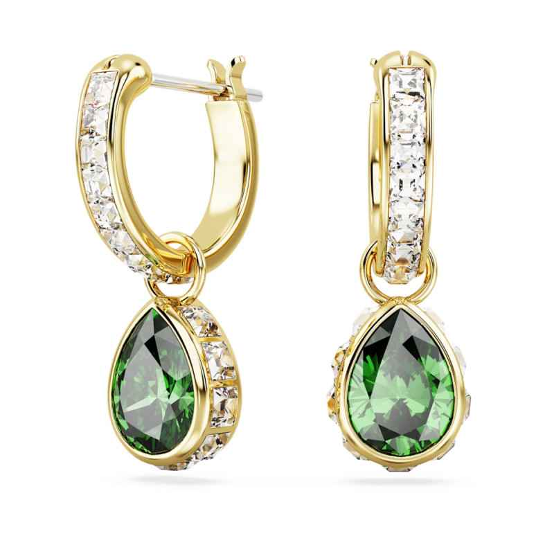 ORECCHINI PENDENTI TAGLIO PEAR VERDI DONNA SWAROVSKI STILLA ORECCHINI PENDENTI TAGLIO PEAR VERDI DONNA SWAROVSKI STILLA