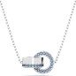 COLLANA PENDENTE DEXTERA ANELLO CONCATENATO BLU DONNA SWAROVSKI COLLANA PENDENTE DEXTERA ANELLO CONCATENATO BLU DONNA SWAROVSKI