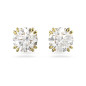 ORECCHINI A LOBO TAGLIO ROUND PLACCATO ORO DONNA SWAROVSKI CONSTELLA