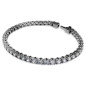 BRACCIALE MATRIX TENNIS PLACCATO RUTENIO XL UOMO SWAROVSKI 
