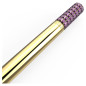PENNA SFERA VIOLA PLACCATO COLOR ORO SWAROVSKI PENNA SFERA VIOLA PLACCATO COLOR ORO SWAROVSKI