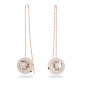 ORECCHINI PENDENTI LUNGHI ORO ROSA SWAROVSKI ORECCHINI PENDENTI LUNGHI ORO ROSA SWAROVSKI
