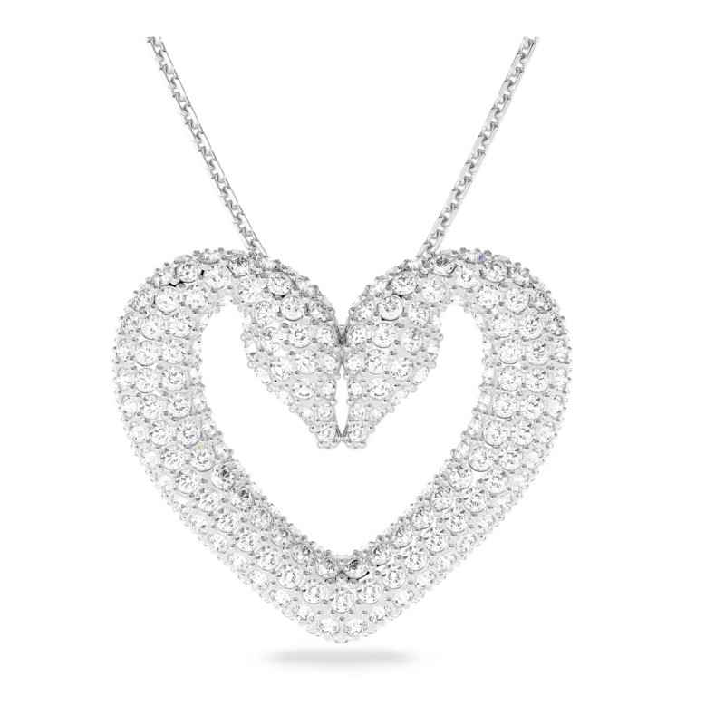 COLLANA PENDENTE CUORE GRANDE SWAROVSKI UNA COLLANA PENDENTE CUORE GRANDE SWAROVSKI UNA