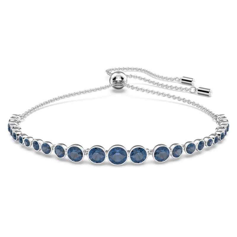 BRACCIALE EMILY BLU PLACCATO RODIO DONNA SWAROVSKI BRACCIALE EMILY BLU PLACCATO RODIO DONNA SWAROVSKI