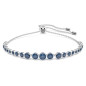 BRACCIALE EMILY BLU PLACCATO RODIO DONNA SWAROVSKI BRACCIALE EMILY BLU PLACCATO RODIO DONNA SWAROVSKI