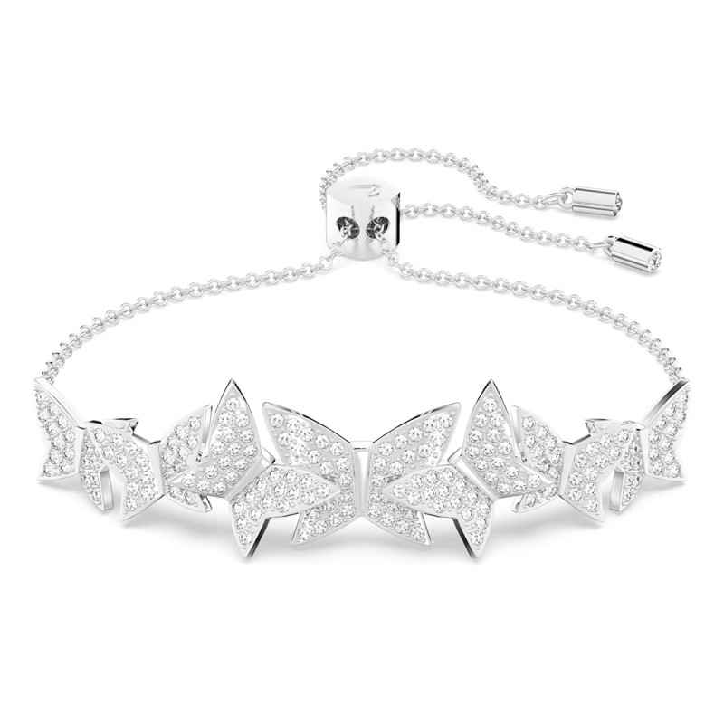 BRACCIALE FARFALLE RODIO LILIA DONNA SWAROVSKI BRACCIALE FARFALLE RODIO LILIA DONNA SWAROVSKI