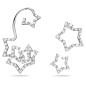 ORECCHINI SET 3 EAR CUFF STELLA DONNA SWAROVSKI ORECCHINI SET 3 EAR CUFF STELLA DONNA SWAROVSKI