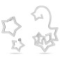 ORECCHINI SET 3 EAR CUFF STELLA DONNA SWAROVSKI ORECCHINI SET 3 EAR CUFF STELLA DONNA SWAROVSKI