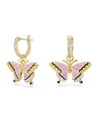 ORECCHINI PENDENTI FARFALLA MULTICOLORE DONNA SWAROVSKI  5670055 SWAROVSKI