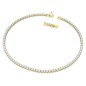 COLLANA TENNIS DELUXE TAGLIO TONDO ORO SWAROVSKI COLLANA TENNIS DELUXE TAGLIO TONDO ORO SWAROVSKI