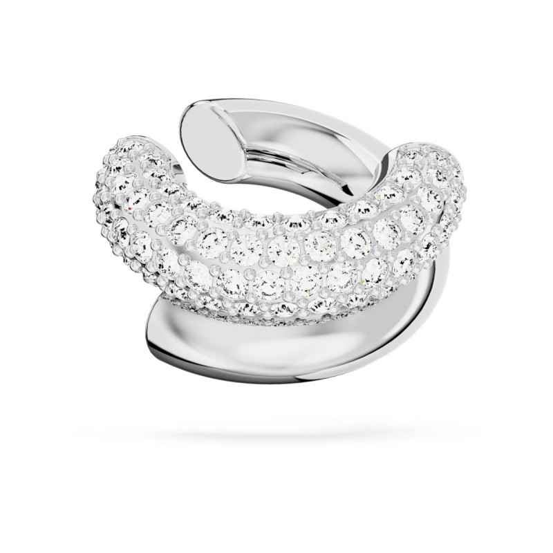 ORECCHINO EAR CUFF BIANCO PLACCATO RODIO SWAROVSKI ORECCHINO EAR CUFF BIANCO PLACCATO RODIO SWAROVSKI