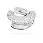 ORECCHINO EAR CUFF BIANCO PLACCATO RODIO SWAROVSKI ORECCHINO EAR CUFF BIANCO PLACCATO RODIO SWAROVSKI