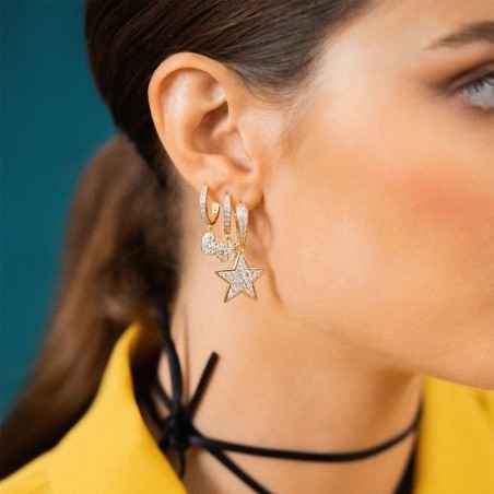 MONORECCHINO CUORE PAVE' SMALL DONNA RUE DES MILLE 