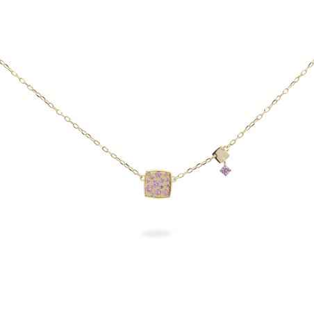GIROCOLLO QUADRATO PAVE' E MINI CASTONE RUE DES MILLE GRZ-018 M1 TV C AU RUE DES MILLE