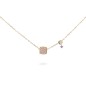 GIROCOLLO QUADRATO PAVE' E MINI CASTONE RUE DES MILLE