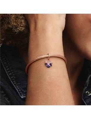 CHARM PENDENTE VIOLA DEL PENSIERO LUMINOSA DONNA PANDORA 2022 B 780776C01 PANDORA