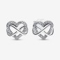 ORECCHINI CUORE INFINITO PIETRE LUMINOSE DONNA PANDORA ORECCHINI CUORE INFINITO PIETRE LUMINOSE DONNA PANDORA