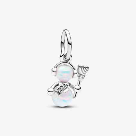 CHARM PENDENTE PUPAZZO DI NEVE OPALE DONNA PANDORA  792981C01 PANDORA