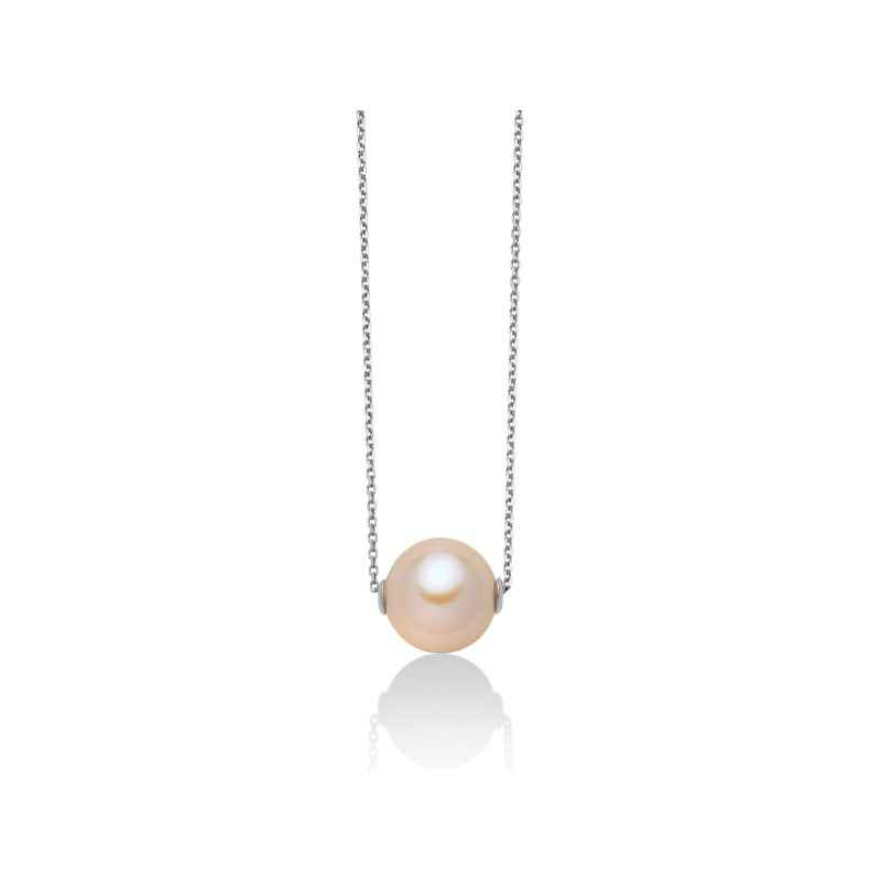 COLLANA PERLA PASSANTE ROSA DONNA MILUNA LE PERLE COLLANA PERLA PASSANTE ROSA DONNA MILUNA LE PERLE