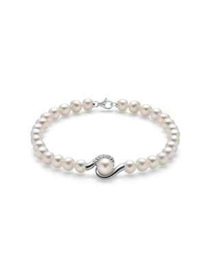 BRACCIALE ORO PERLE DIMANTI DONNA MILUNA LE PERLE PBR3037V MILUNA