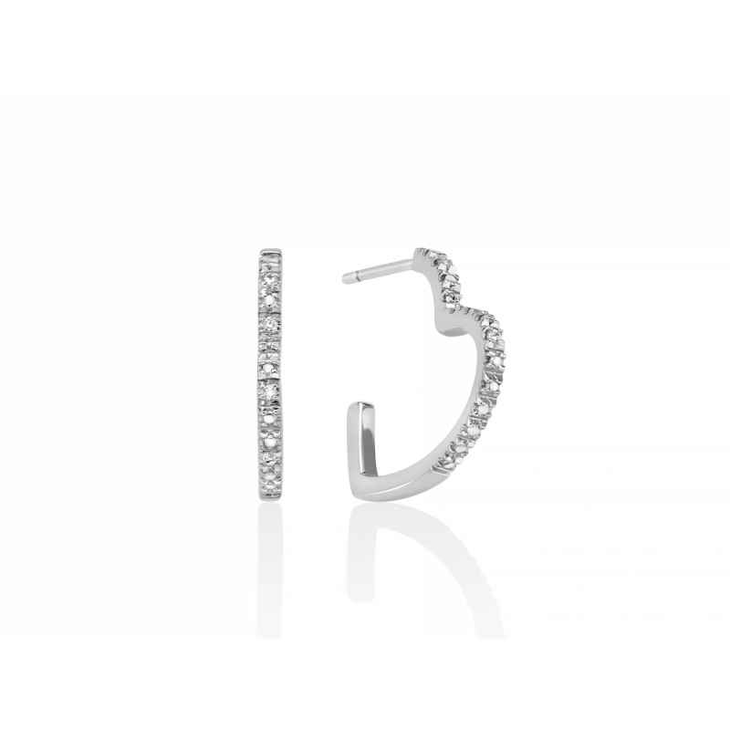 ORECCHINI CUORE DIAMANTI DONNA MILUNA ORECCHINI CUORE DIAMANTI DONNA MILUNA