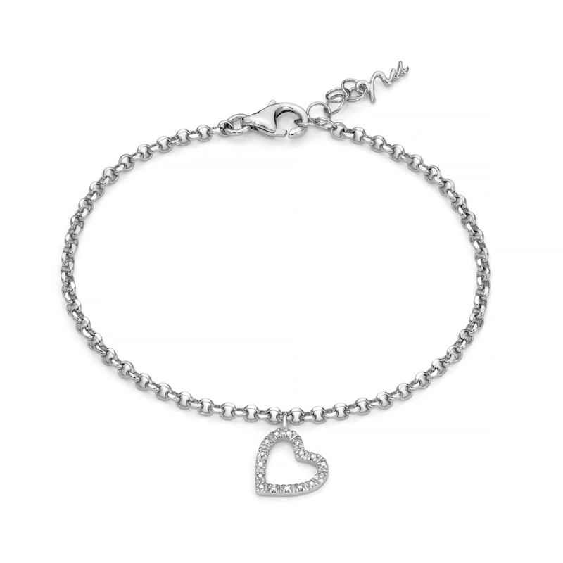 BRACCIALE CUORE DIAMANTI DONNA MILUNA BRACCIALE CUORE DIAMANTI DONNA MILUNA
