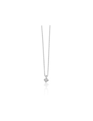COLLANA PUNTO LUCE ORO BIANCO DONNA MILUNA I DIAMANTI CLD4086-005G7 MILUNA