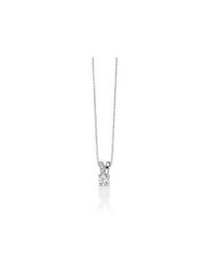 COLLANA PUNTO LUCE ORO BIANCO DONNA MILUNA I DIAMANTI CLD4511-014G7 MILUNA