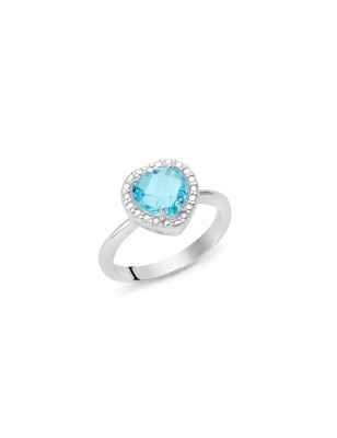 ANELLO CUORE M18 DONNA MILUNA GEMMA DEL CIELO LID3464M18 MILUNA